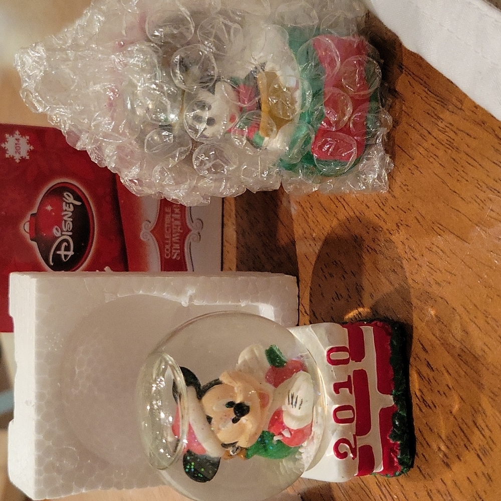 2 Mickey JcPenney Snowglobes